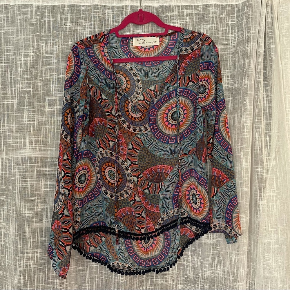 Vintage Havana Sheer Colorful Top